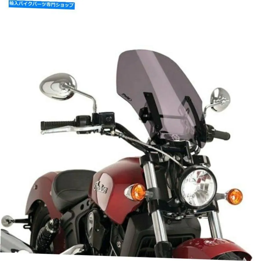Windshield PUIG 9386F裸の暗い煙のフロントガラス Puig 9386F Naked Dark Smoke Windshield