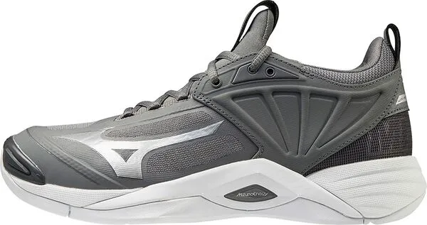 ミズノ レディース シューズ スニーカー Mizuno Women Wave Momentum 2 Volleyball Shoes Grey グレー