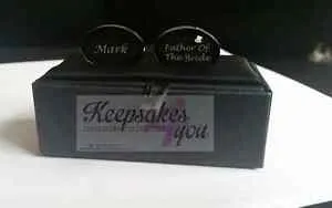 【送料無料】メンズアクセサリ― カフリンクスカスタム listingpersonalised engraved cufflinks present custom fro birthday wedding gift