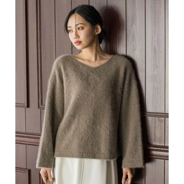 Droite lautreamont / ドロワットロートレアモン FOX/CASHMEREニット≪手洗い可能≫