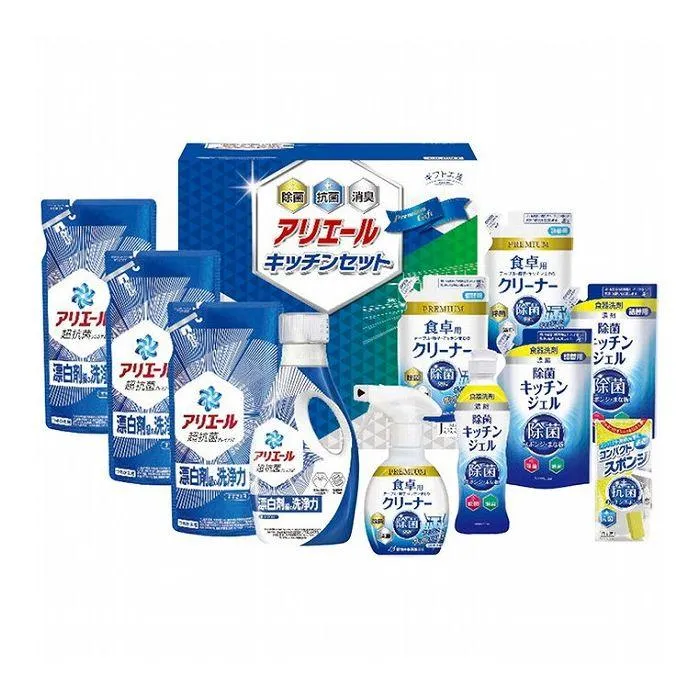 ギフト工房 アリエール\u0026キッチンセット SAK-80 日用品雑貨 文房具 手芸日用品 生活雑貨掃除用洗剤 洗濯用洗剤 柔軟剤 洗剤