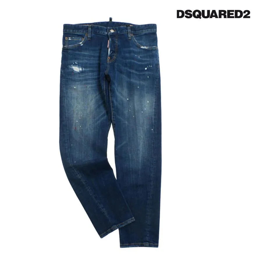 DSQUARED2 ディースクエアード デニム パンツ Slim Twst Jean s74lb1874 470NavyBlue