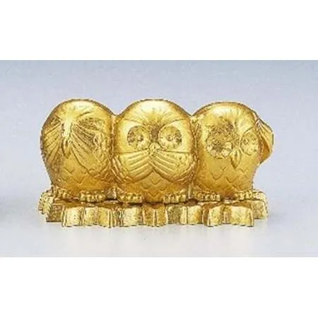 ふるさと納税 【高岡銅器】讃福朗香立 民芸品 工芸品 伝統技術 インテリア お香立て フクロウ アルミ製  FAD-0682 富山県高岡市