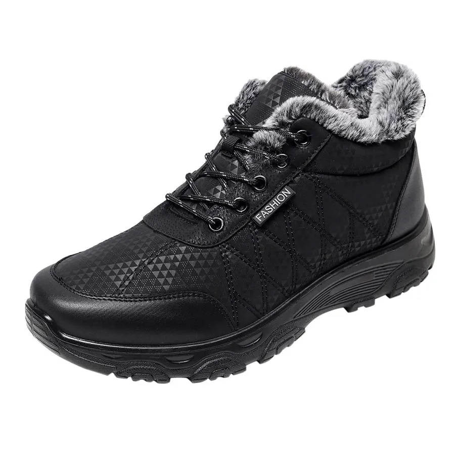 【並行輸入品】Coolchoose Men's Hiking Boots Winter Snow Boots Warm Villi Lined