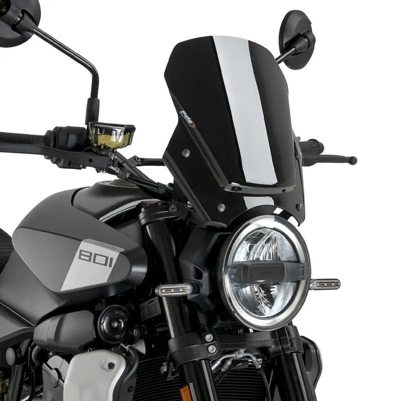 バイクパーツ 外装 プーチ ニュージェネレーションNKスクリーンSPORT ブラック 22189N