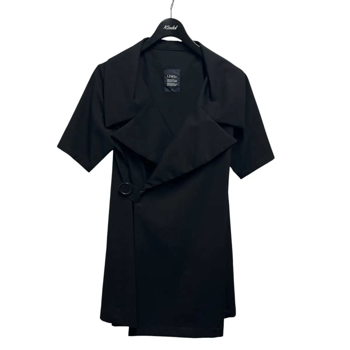【中古】LIMI feu 半袖変形ジャケット LT-J11-100 ブラック サイズ：S 【180426】（リミフゥ）
