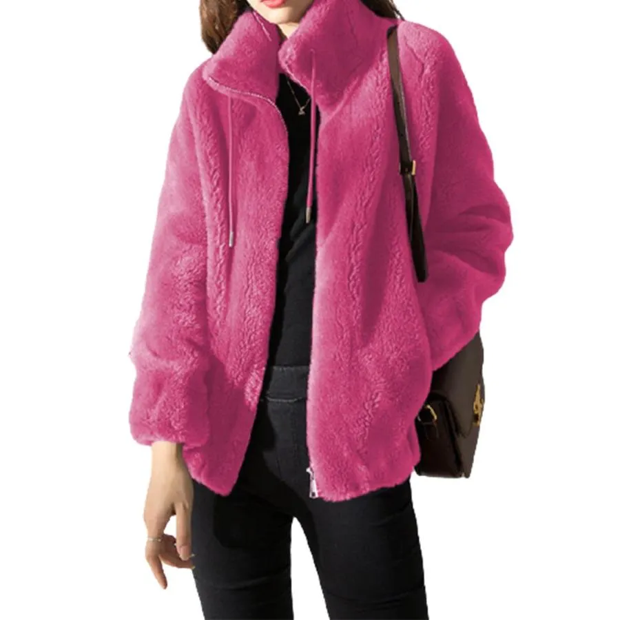 【並行輸入品】RavEnt Padded Coat Stand collar Double faced Fleece Jacket, Fash