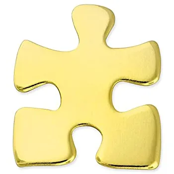 【中古】【輸入品・未使用】PinmartのゴールドメッキパズルピースAutism Awarenessまたは企業ラペルピン 25