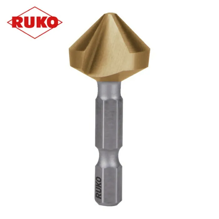 RUKO 102-318T 六角軸カウンターシンク 20.5mm チタン (1本)
