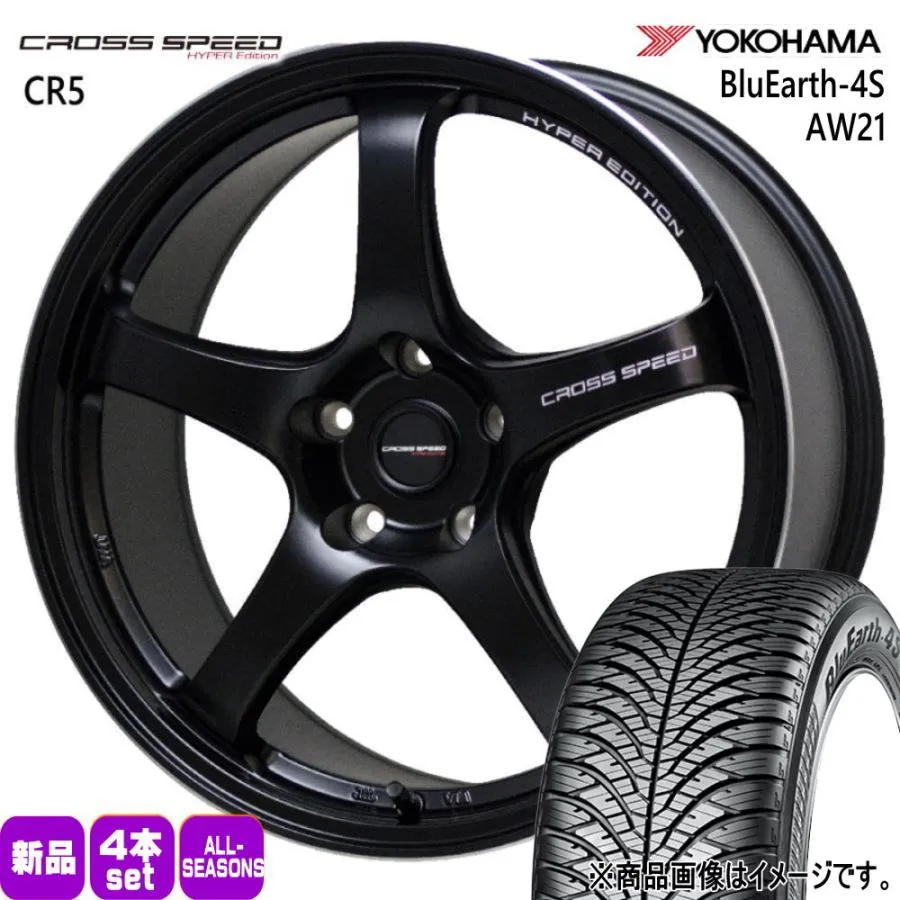 225/45R18 95Y XL ヨコハマ BluEarth-4S AW21 夏冬兼用 オールシーズンタイヤ CROSS SPEED CR5 クラウン