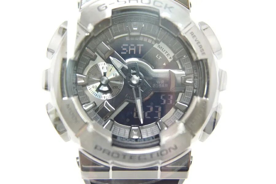 【未使用】 CASIO G-SHOCK ANALOG-DIGITAL 110 SERIES GM-110BB-1AJF カシオ Gショック デジアナ メンズ ウォッチ 腕時計 【日南店】