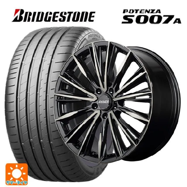 送料無料 サマータイヤホイール 4本セット 215/45R18 93Y XL ブリヂストン ポテンザ S007A 正規品 レイズ ベルサス クラフトコ