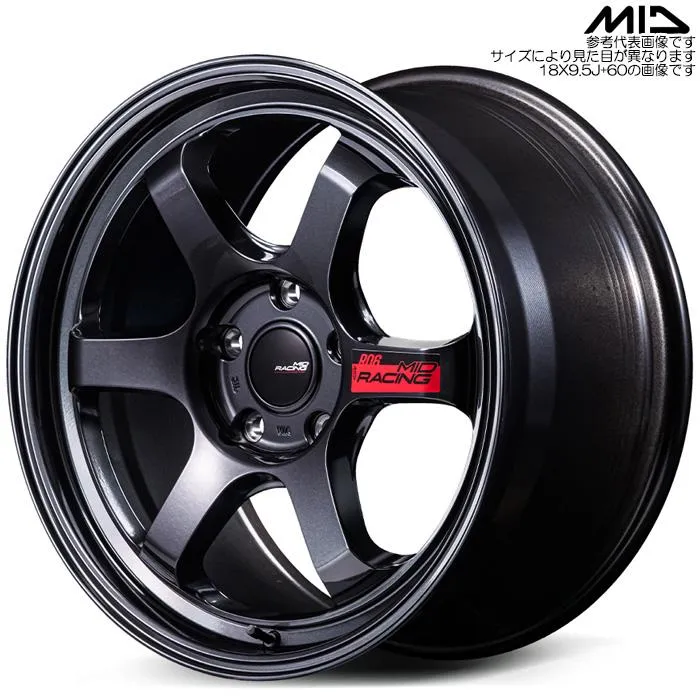 MID R06 クリスタルブラック 4本 18×9.5J+60 5H 120 φ64.1 クリスタルブラック マルカサービス アルミホイール