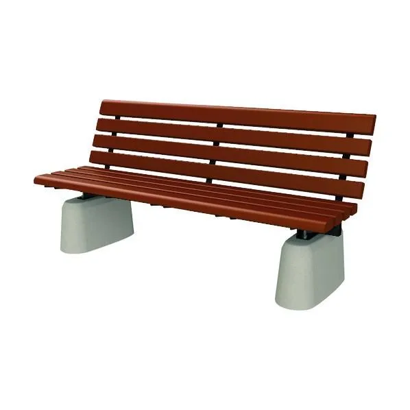 山崎産業 屋内外用 ベンチ YB-106L-CC1800(背付) YB-106L-CC