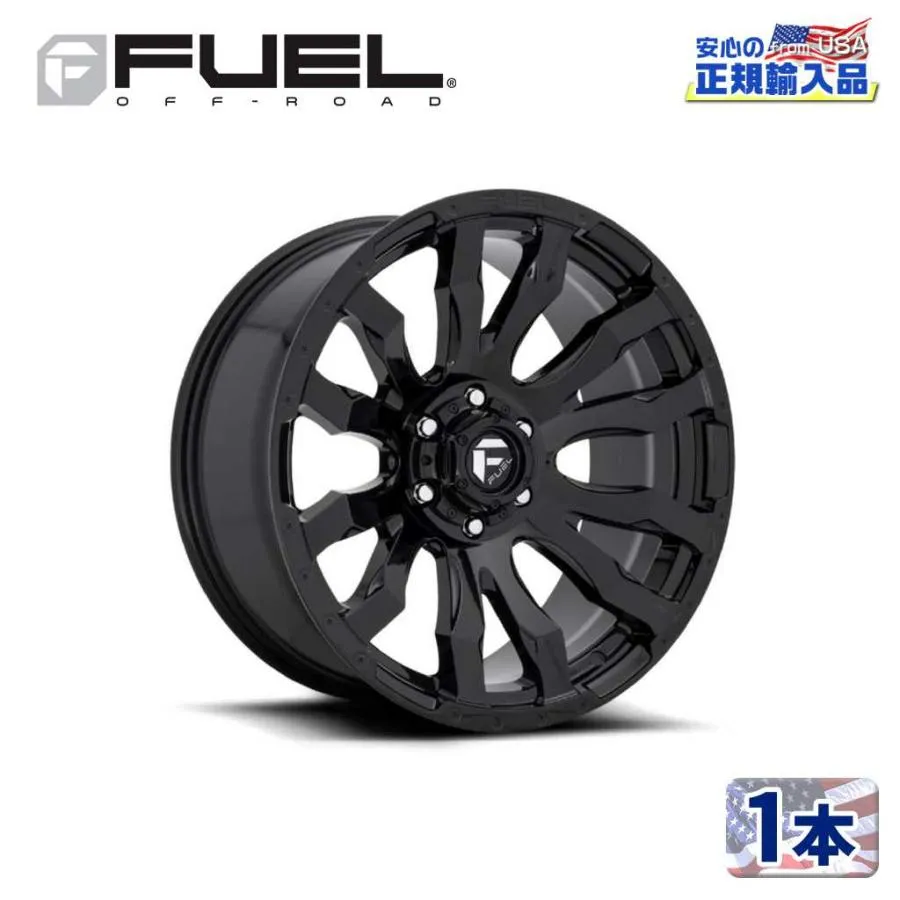 [FUEL OFFROAD（フューエルオフロード）正規品]17インチアルミホイール 1本 汎用 D675 BLITZ 17×9 6H 139.7 -12 CB106.1 / D67517908445