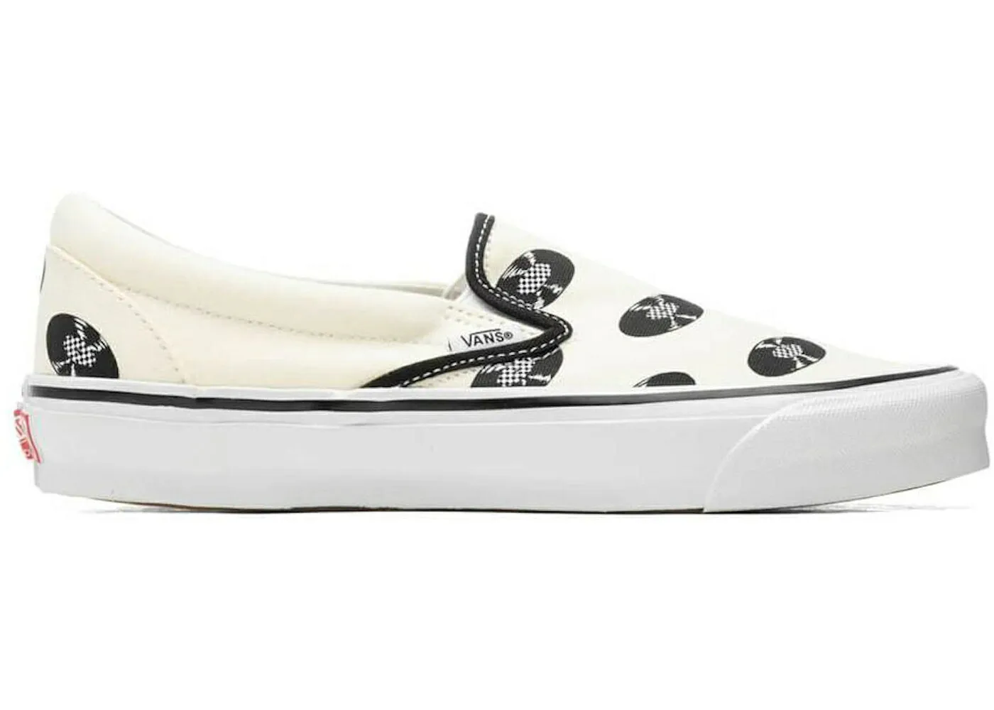 ヴァンズ バンズ クラシック スリッポン 白色 ホワイト スニーカー メンズ VANS OG CLASSIC SLIP-ON WACKO MARIA WHITE RECORDS / CLASSIC WHITE TRUE WHITE