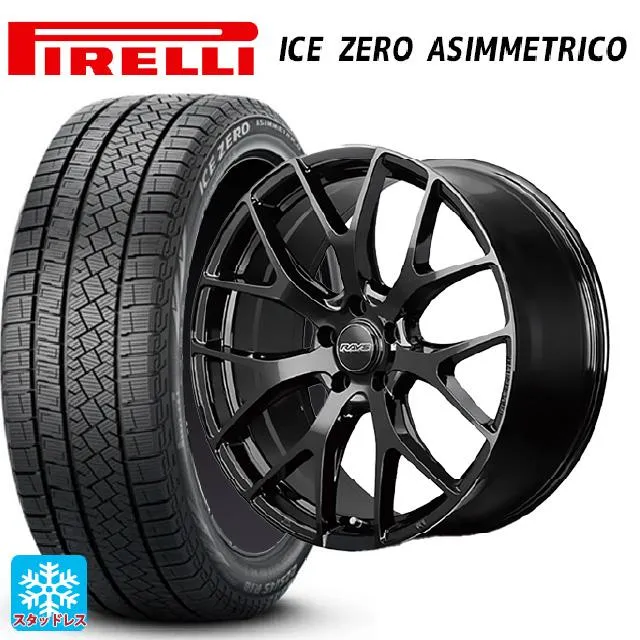 送料無料 スタッドレスタイヤホイール 4本セット 225/50R18 99H ピレリ アイスゼロ アシンメトリコ 正規品 # レイズ RS 2X7FT
