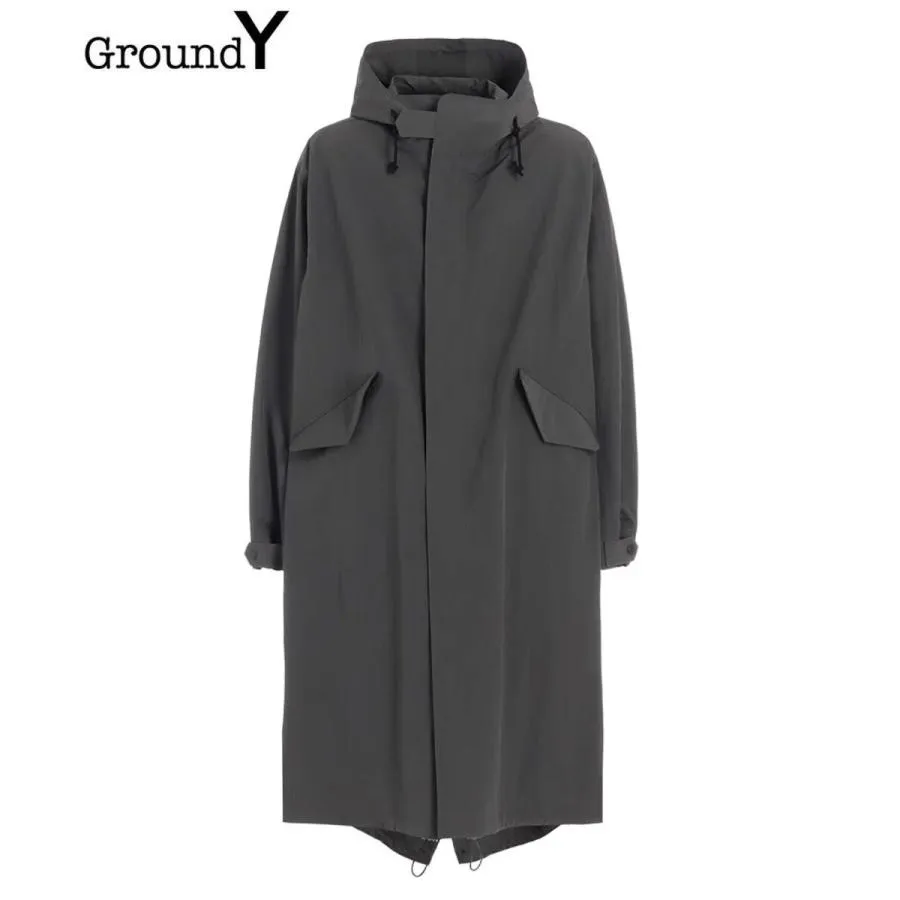 【Ground Y】RECYCLED NY TASSAR HOODED MODS COAT