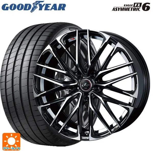 送料無料 サマータイヤホイールセット 225/40R19 93Y XL グッドイヤー イーグル F1 アシメトリック6 ウェッズ レオニス SK 19