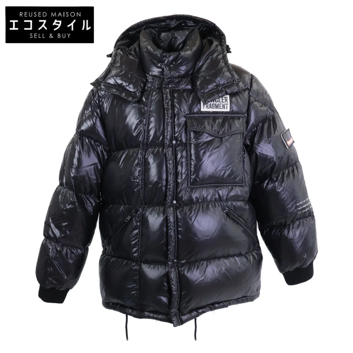 MONCLER モンクレール x フラグメント ジーニアス ANTHEM ダウンジャケット ジャケット 2 ブラック メンズ 【中古】