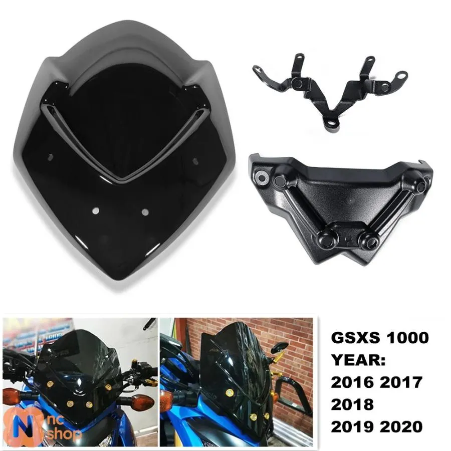 【並行輸入品】GSX-S1000 GSXS1000 ウィンドスクリーン ウィンドシールド シールドスクリーン ブラケット バイク スズキ GSX-S GSXS 1000 2016-2019-21