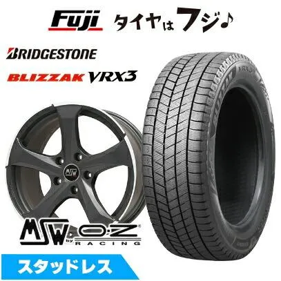 【新品】輸入車用 BMW X1（F48） スタッドレスタイヤ ホイール4本セット 225/50R18 ブリヂストン ブリザック VRX3 MSW by OZ Racing MSW 47 18インチ