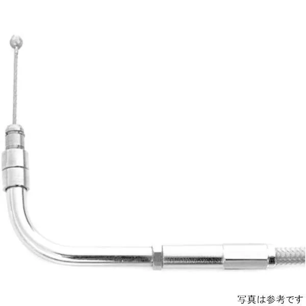 THU-52-70-360 サンダーバイク スロットルケーブル 145cm ステンレスメッシュ クリアコート HD店