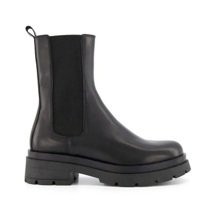 デューンロンドン レディース シューズ ブーツ・レインブーツ Dune London Dune Palms Boot Black Lth 484 ブラック