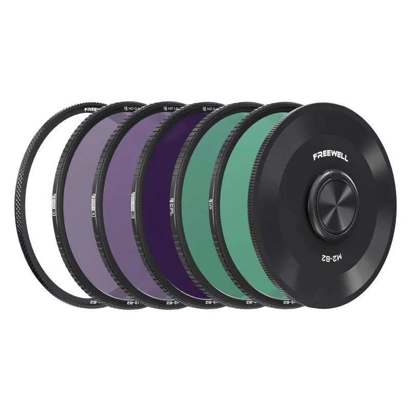 Freewell M2 磁気クイックスワップ 5パック 82mm NDフィルターキット CPL \u0026 UVフィルター付き