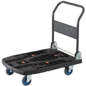 TRUSCO トラスコ中山 樹脂台車 カルティオビッグ 折畳 900X600 黒 MPK-906-BK 1台