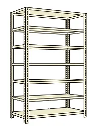 【送料都度見積 】開放型棚（１２０ｋｇ／段・高さ２４００ｍｍ・７段タイプ） LWF3527 203823 ※法人向け 個人宅配送不可