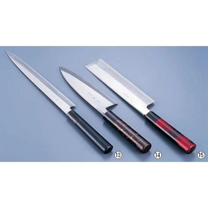 歌舞伎調和庖丁 忠舟 出刃 19.5cm 茜
