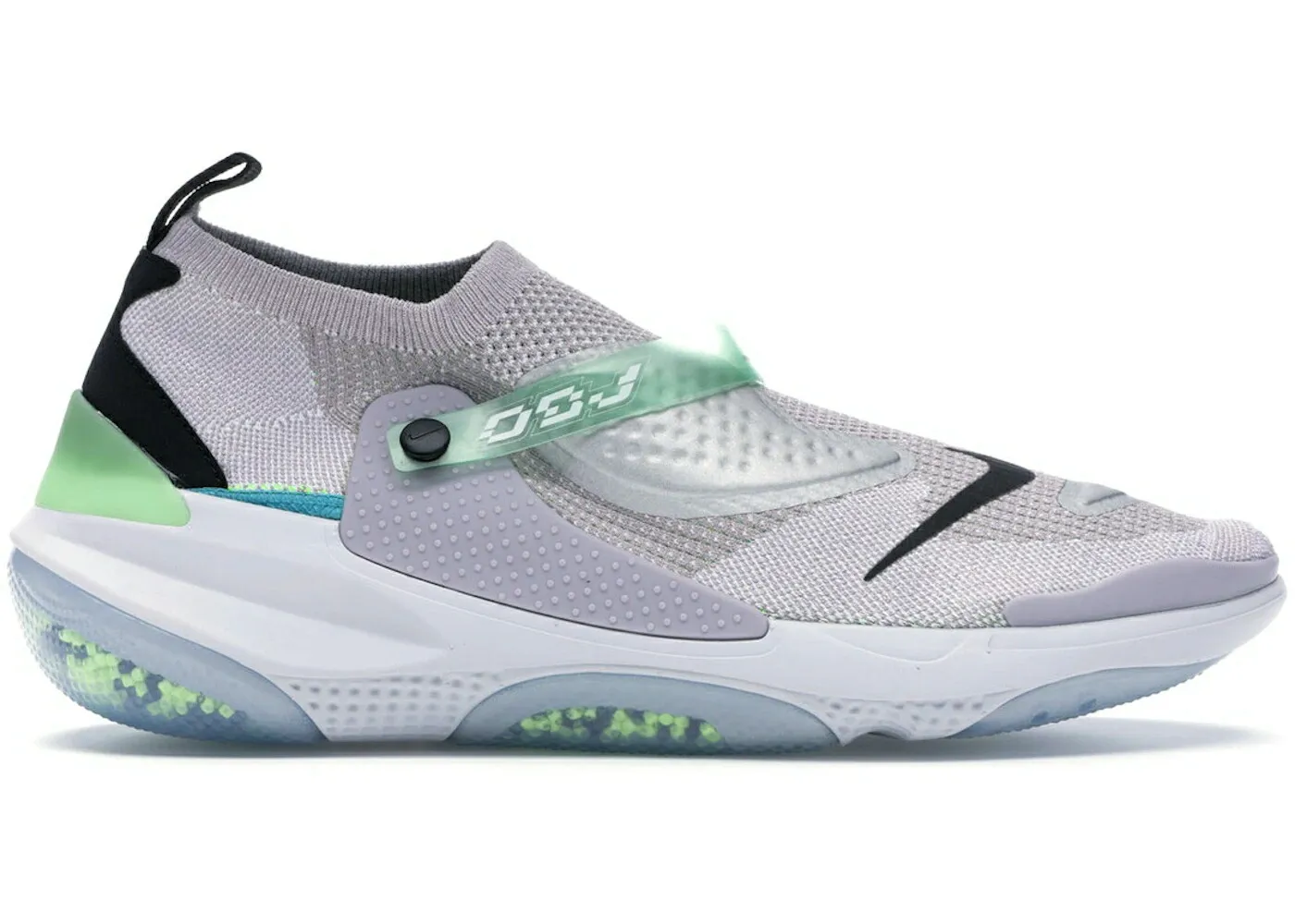 ナイキ ジョイライド フライニット OBJ スニーカー メンズ グレー ライムブラスト NIKE JOYRIDE FLYKNIT