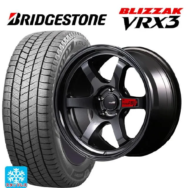 送料無料 スタッドレスタイヤホイールセット 225/55R18 102Q XL ブリヂストン ブリザック VRX3 正規品 # エムアイディー MID