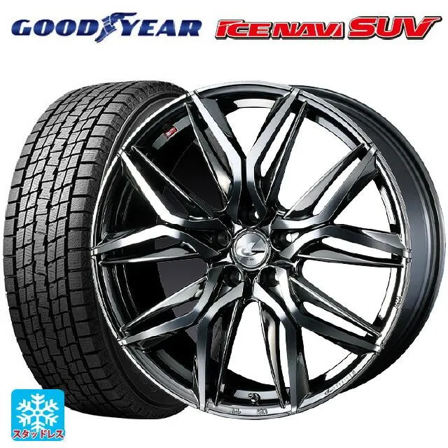 送料無料 スタッドレスタイヤホイールセット 2025年製 215/50R18 92Q グッドイヤー アイスナビ SUV # ウェッズ レオニス LM