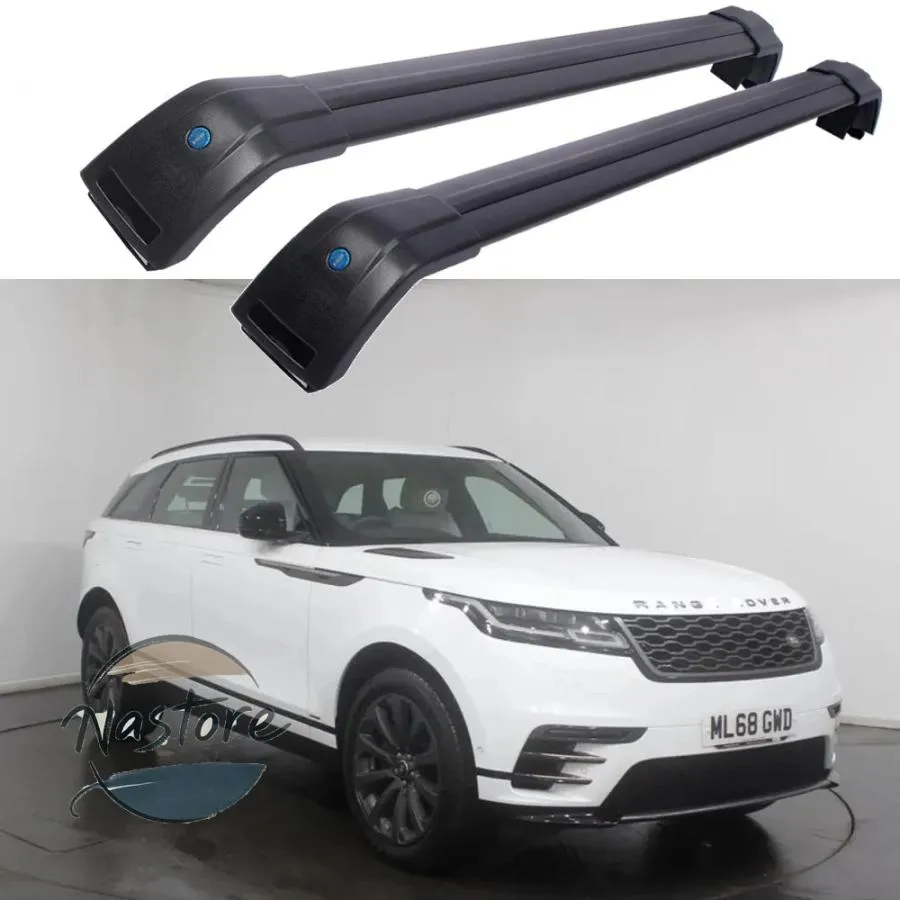 並行輸入品 land rover リア 2 個 ルーフバー range velar 5 dr suv 2017 2023 合金サイドバークロスレール