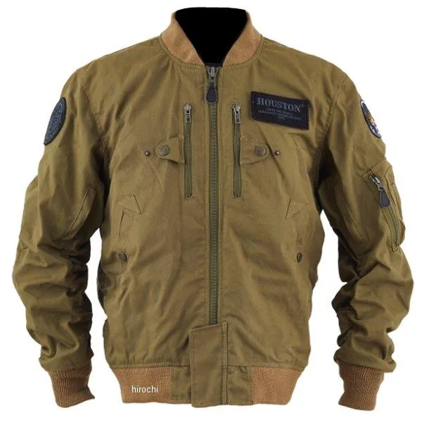 HTVA-2424KHXL HTVA-2424 ヒューストン HOUSTON 2024年秋冬モデル ジャケット MA-1 COTTON DRAGON M/C カーキ XLサイズ JP店