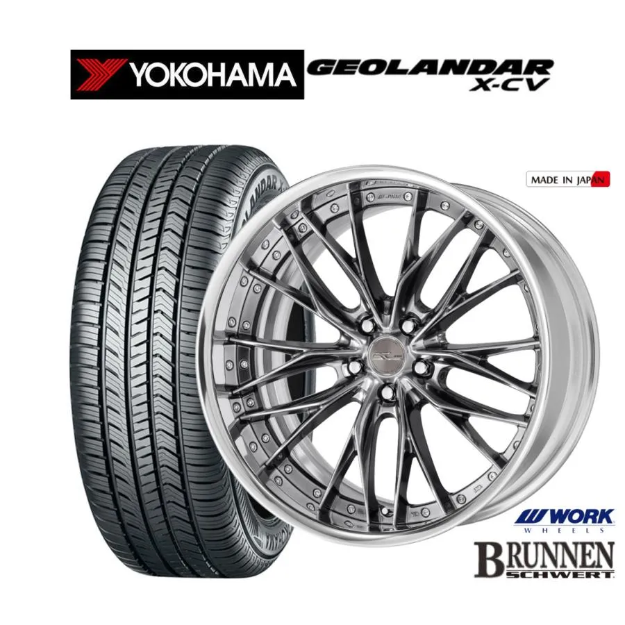 サマータイヤ ホイール4本セット ワーク シュヴァート ブルネン ヨコハマ GEOLANDAR ジオランダー X-CV (G057) 265/45R21