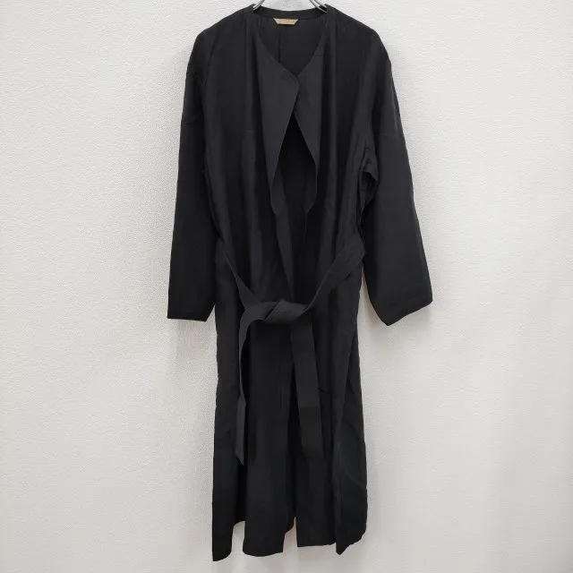 ARTS\u0026SCIENCE 091-L11B-131 Stitch work coat リネン ワークコート サイズ1  ブラック レディース アーツ\u0026サイエンス【中古】4-0302M