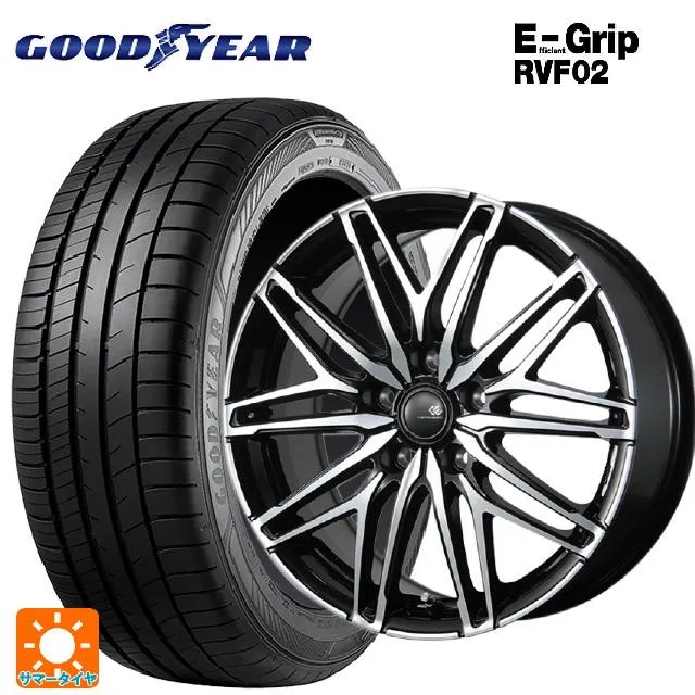送料無料 サマータイヤホイール 4本セット 205/55R17 95V XL グッドイヤー エフィシェントグリップ RVF02 トピー セレブロ ダブ