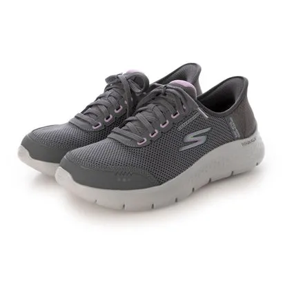 スケッチャーズ SKECHERS レディース スニーカー 124846W GO WALK FLEX CLEAR ワイド幅 （グレー）
