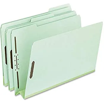 【中古】【輸入品・未使用】Pressboard Folders with Two 3\" Capacity Fasteners Letter Green 25/Box (並行輸入品)