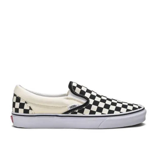 【 VANS OG CLASSIC SLIP-ON LX CHECKERBOARD / BLACK TRUE WHITE 】 バンズ クラシック スリッポン 黒色 ブラック 白色 ホワイト スニーカー メンズ ヴァンズ