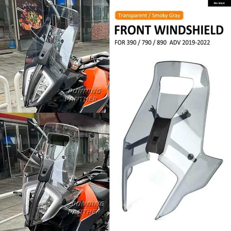 並行輸入品390 790 890 ADV アドベンチャー 890ADV 2019-2022 2020 オートバイ バイク アクリル ラリー風防 ディフレクター スクリーンシールド 風防