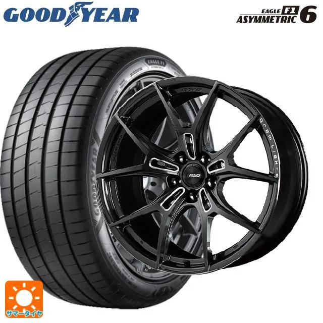 送料無料 サマータイヤホイール 4本セット 245/40R19 98Y XL グッドイヤー イーグル F1 アシメトリック6 レイズ グラムライツ 5