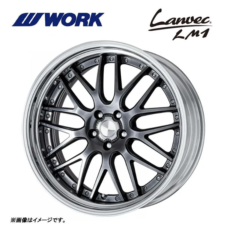 20インチ 5H114.3 12.5J 12.5J+85〜−39 5穴 ホイール 【1本単品 新品】 グリミットブラック Lanvec LM1 STEP RIM DEEP RIM Odisk