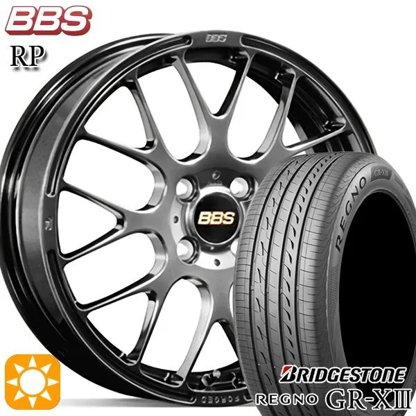 サマータイヤ ホイールセット 195/50R16インチ 4H100 鍛造 BBS RP DB ブリヂストン レグノGRX3