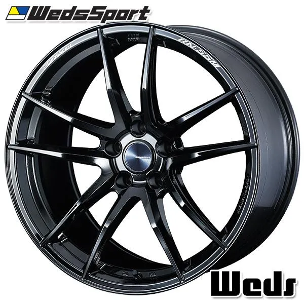 サマータイヤ ホイール4本セット 235/50R18インチ 5H114.3 ウェッズスポーツ RN55M グロスブラック ヨコハマ ブルーアース ES32