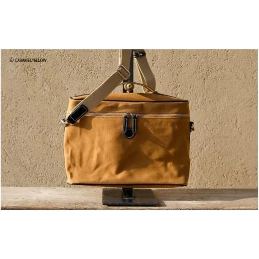 ふるさと納税 カバン ショルダーバッグ 大阪府 東大阪市 木の庄帆布 POCKET SHOULDER　k-khg-ps01t-（C／＃67 CARAMELYELLOW ／ キャラメルイエロー） C／＃67…