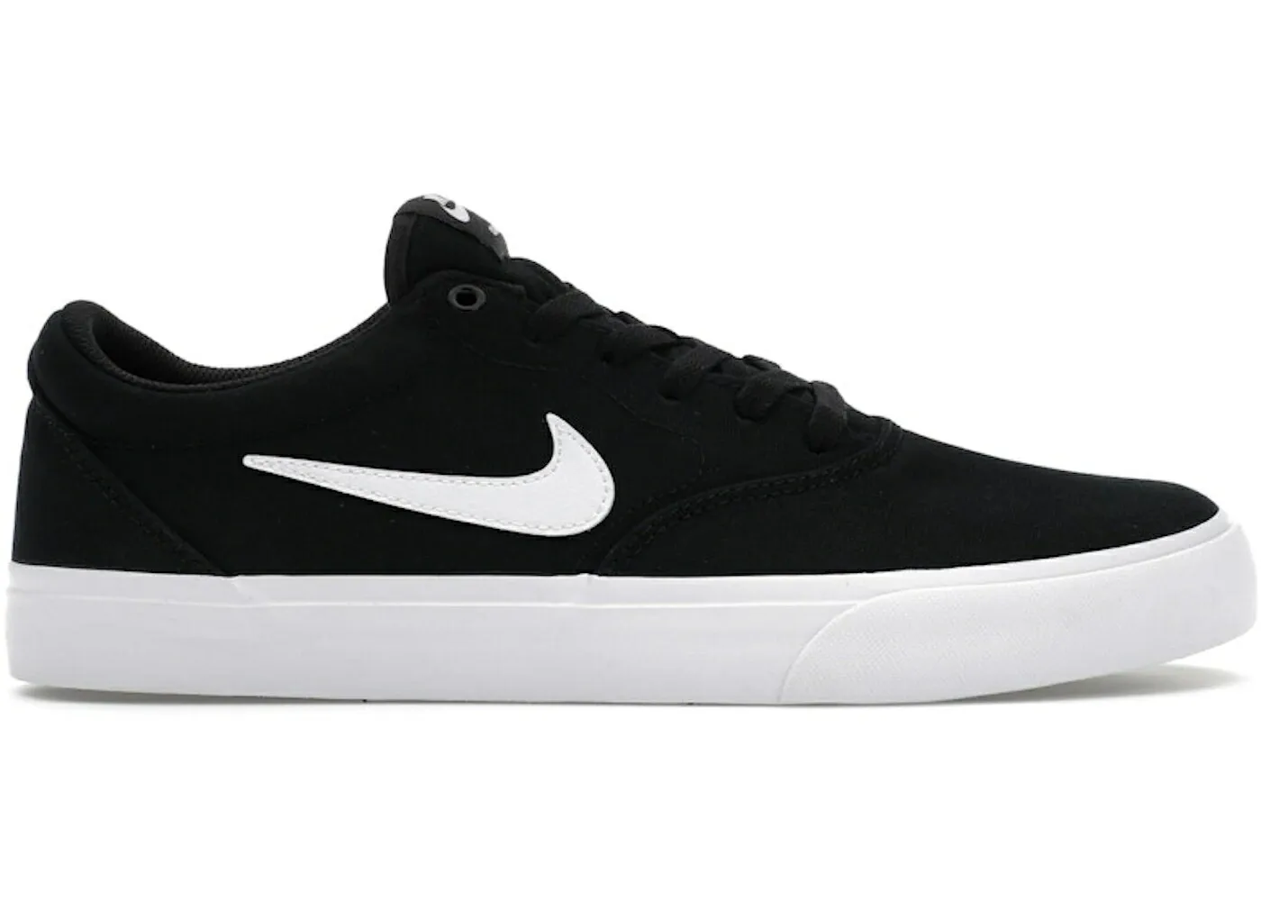 ナイキ エスビー 黒色 ブラック 白色 ホワイト スニーカー メンズ NIKE SB CHARGE CANVAS BLACK / BLACK WHITE